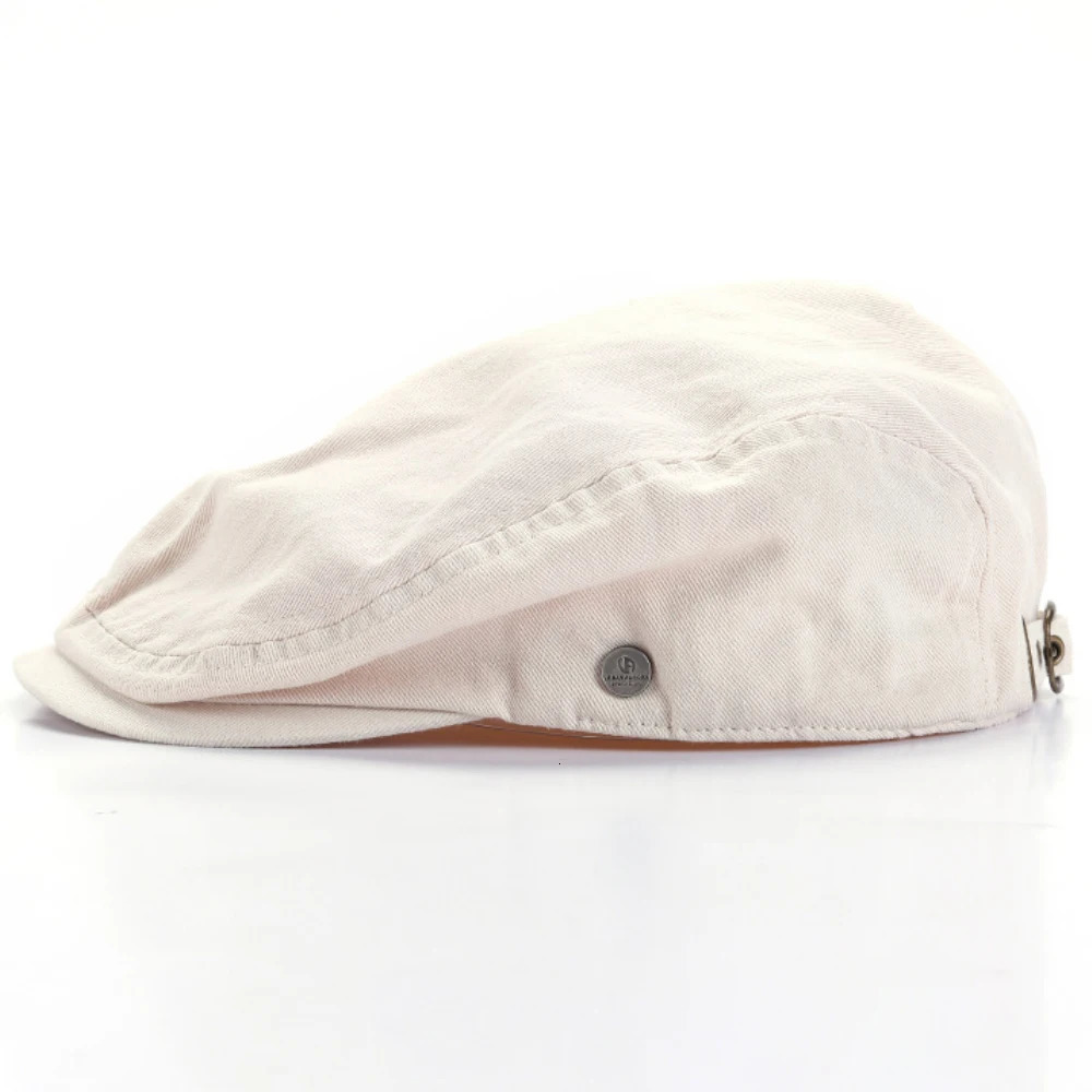 HT4156 Beret Spring Summer Cap Hats for Men Women Adjustable Flat Male Female Artist Painter Hat 241031