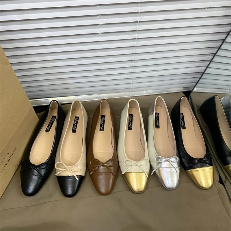Bailamos Casual Shoes Women Brand Flats Fashion Ballet Bow Pregnant Women's Loafers Dress Mujer 's