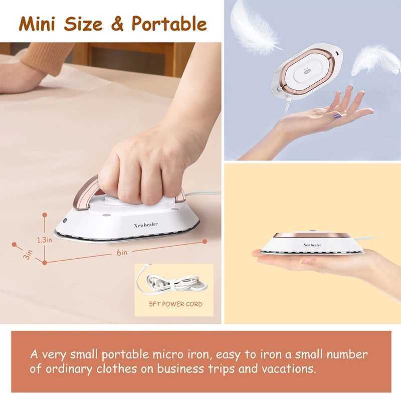 Handheld mini electric dry iron 120V/220V dual voltage 30S hot non steam clothing iron suitable for clothing portable and lightweight travel Y241101