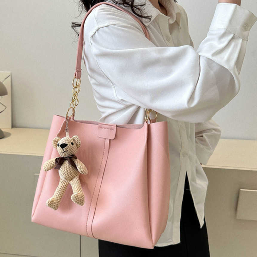 Shoulder Bags Large Capacity Bag WoMens Versatile Trendy Tote Bag Commuting Bag College Student Shoulder Bag Shopping Bag 241015