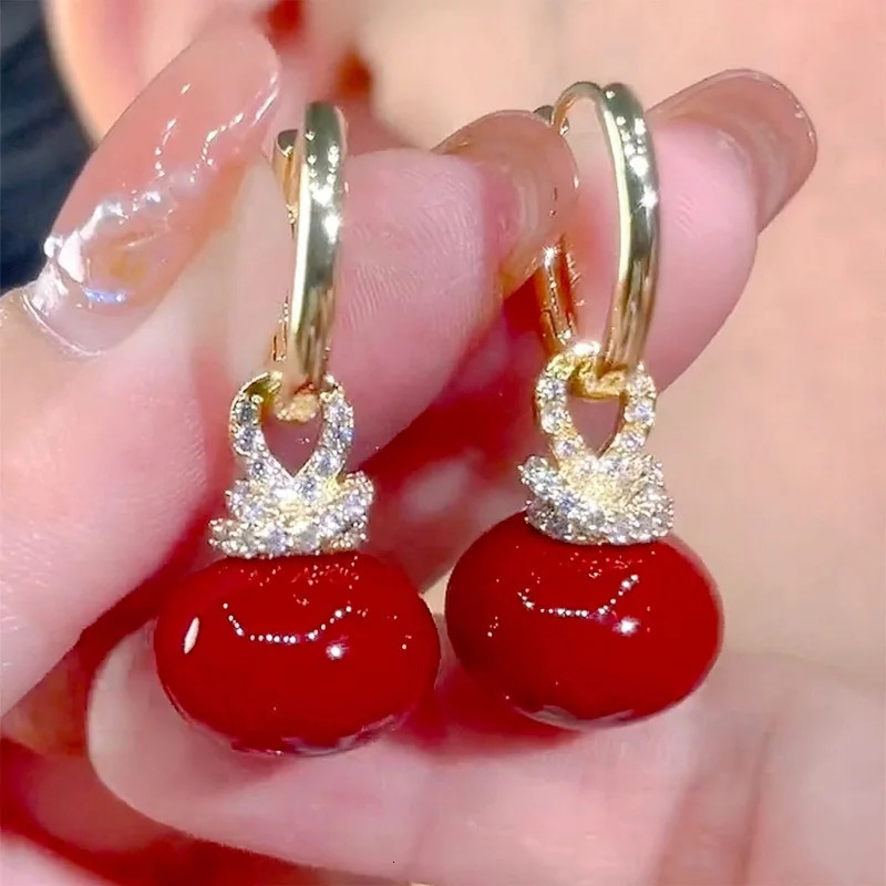 Fashion Crystal Zircon Butterfly Earrings For Women Pearl Girls Party Wedding Statement Jewelry 241031