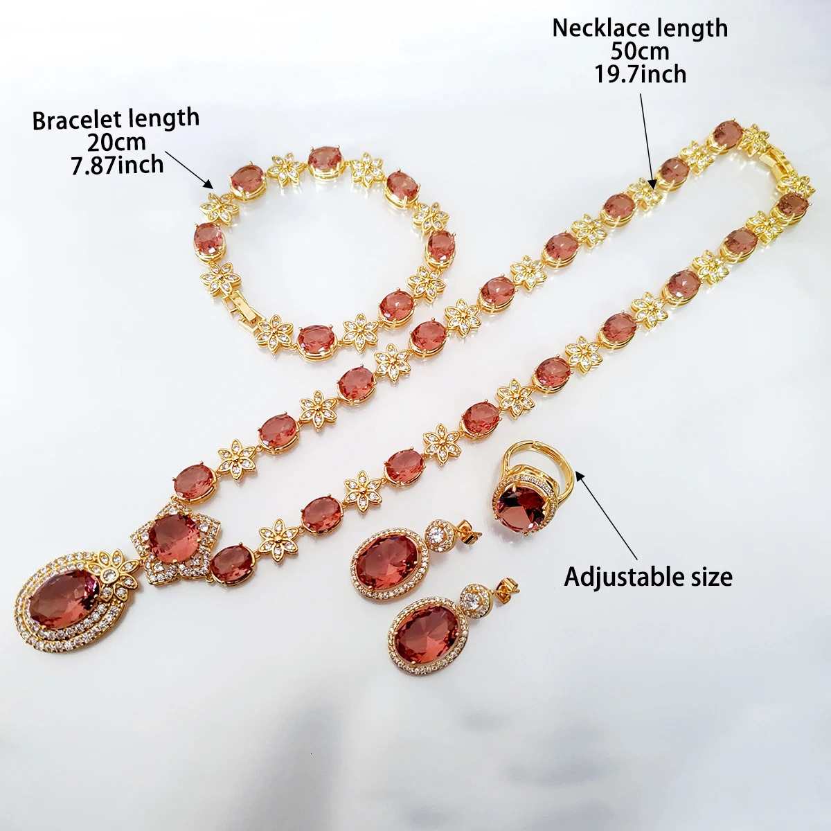 Color changing Sudanese pebble rings earrings bracelets necklaces jewelry sets elegant women color changing under different lighting conditions 241031