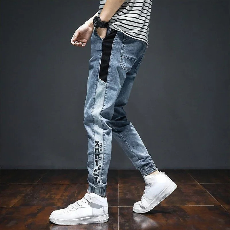 Trousers Harem Oversize Jeans For Men Tapered Male Cowboy Pants With Pockets Comfortable Washed Autumn Clothing 2024 Trend Xs 241024