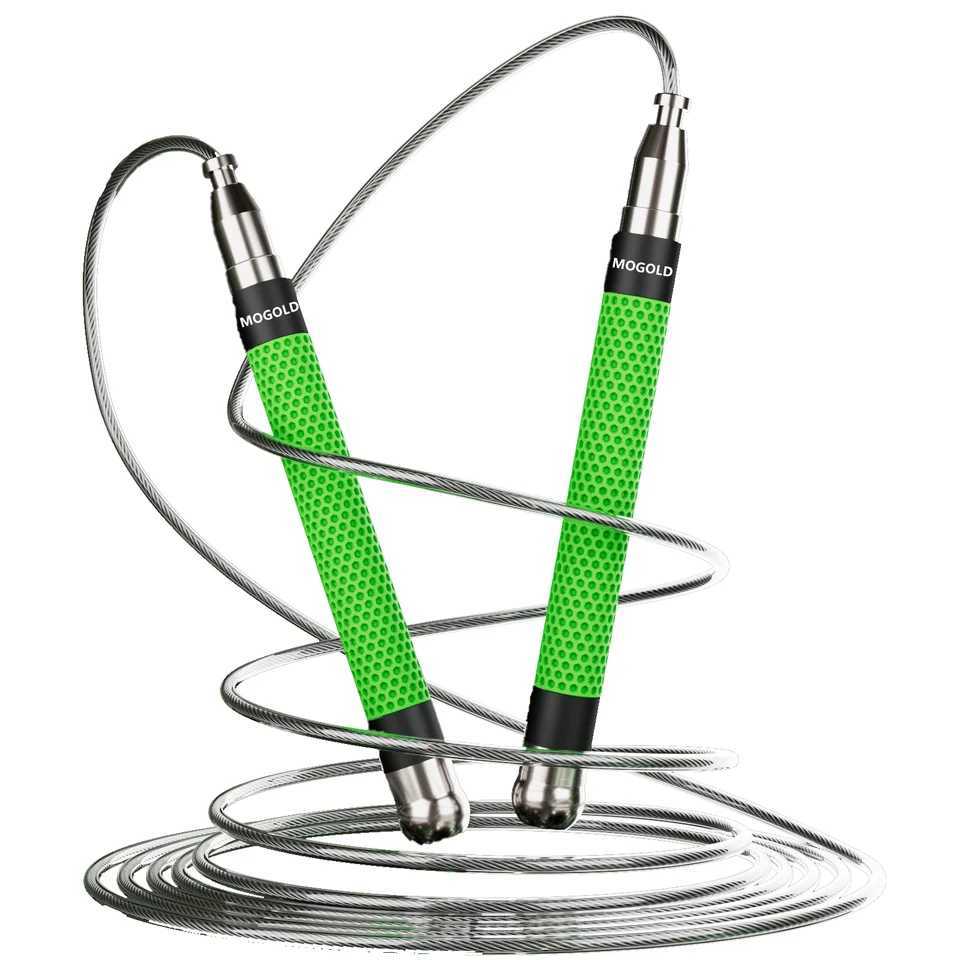 Professional grade jump rope with ball bearings and adjustable aluminum alloy hand for speed and endurance trainingW241101