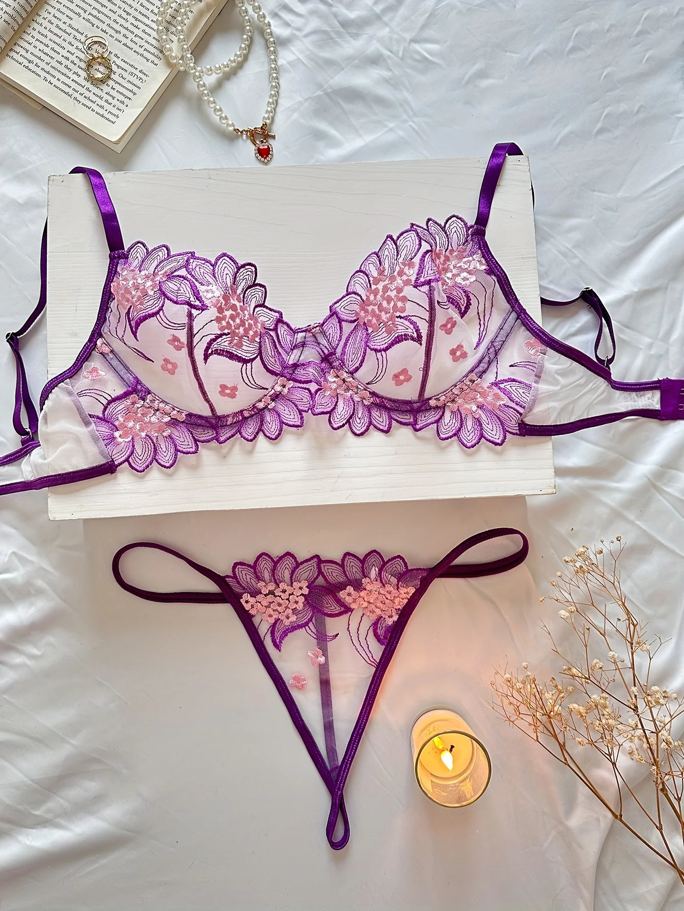 Elegant Honeymoon Gift Sexy Nighty Underwear Set Party Club Night Women Romantic Lingerie Set 241031