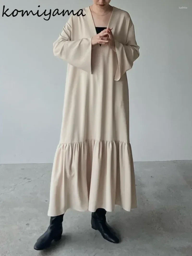 Casual Dresses Fminino 2 Ways Wear Vestido Florwer Print Vestidos Mujer Long Sleeve Dress Japanese Vintage Ropa Spring Women