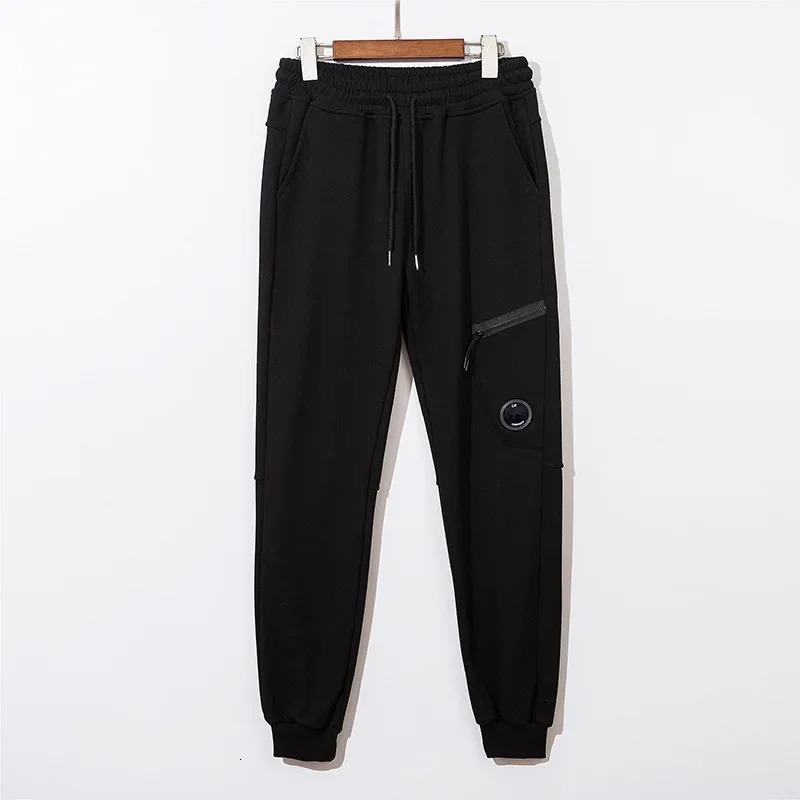 Cp casual and fashionable mens loose and simple solid color sports pants with zipper pocket n Nichepocket zip up 241031