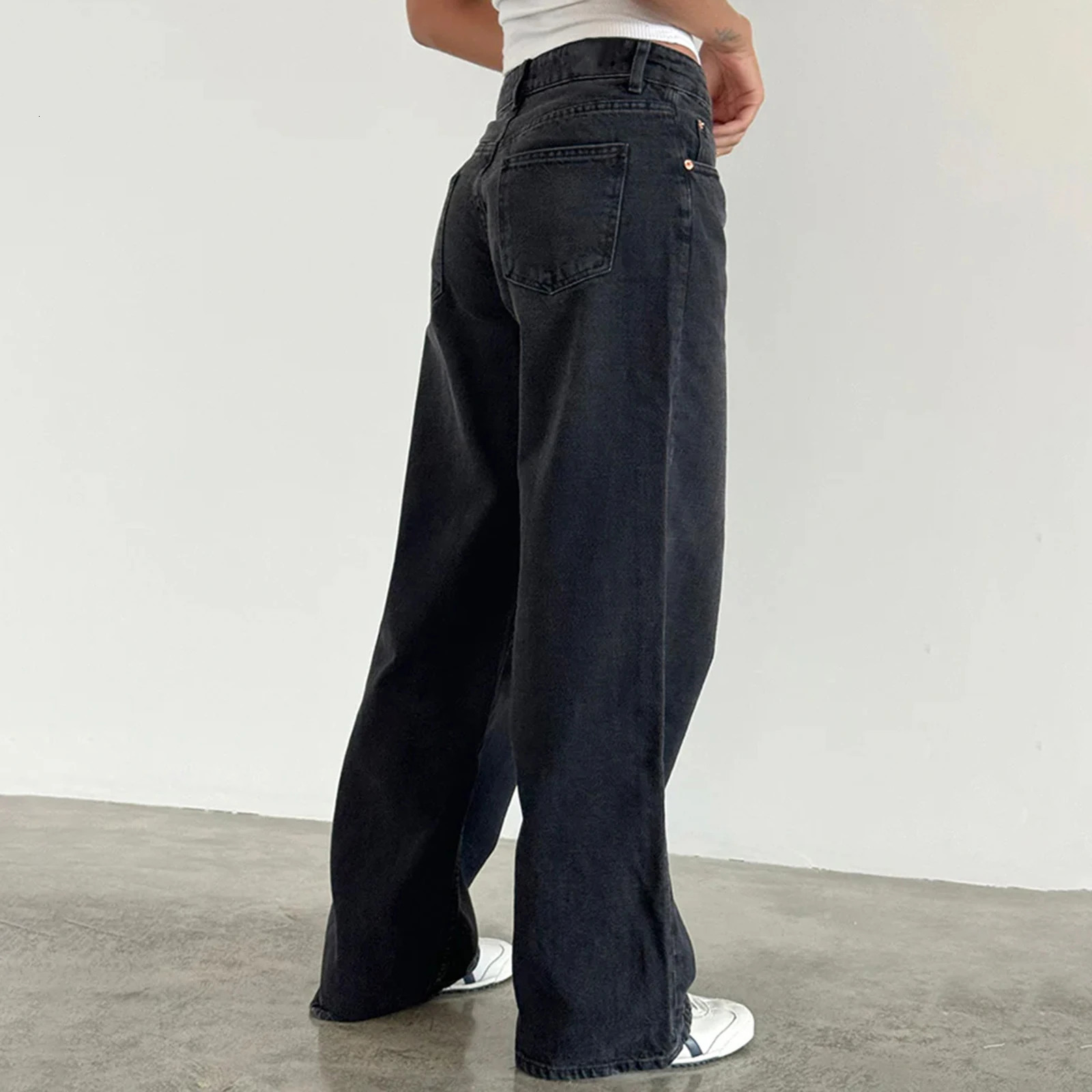 Harajuku Y2K Baggy Jeans Women Streetwear Retro Fashion Autumn High Waist Pants Loose Wide Leg Denim Trousers Female Clothes 241031