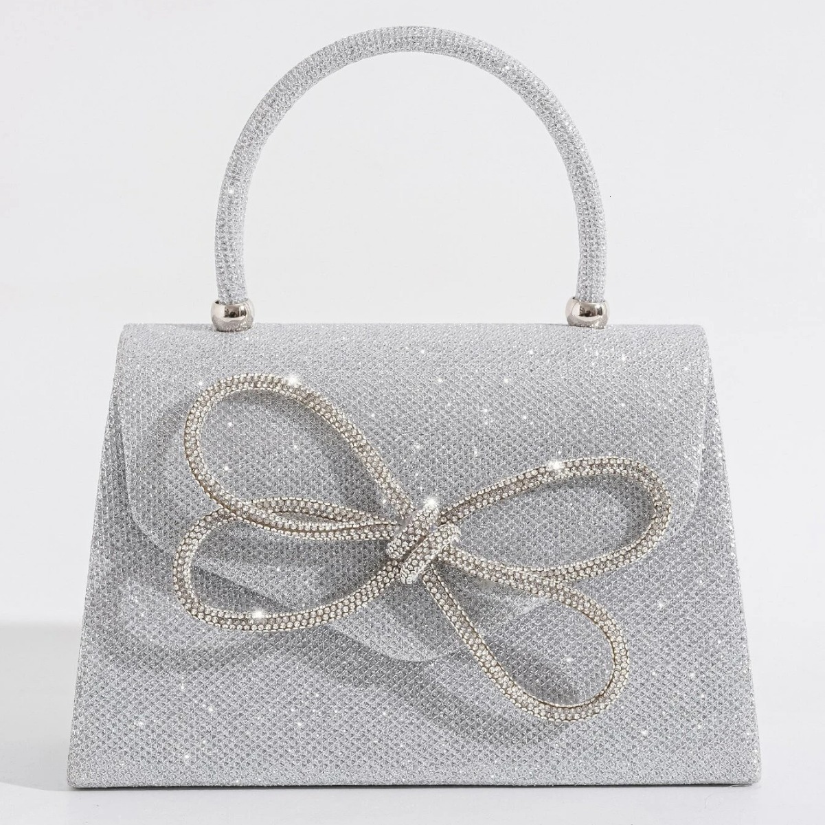 Women's new bow tie handbag, party new banquet bag, niche design, high-end texture