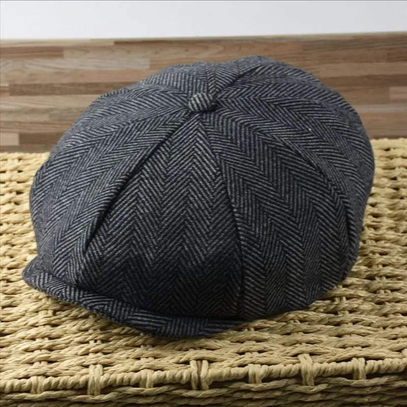 Male Plus Size Ivy Hat Big Head Man Spring Summer and Autumn sboy Cap Wool Beret Caps Winter Felt Flat 5558cm 5961cm 241031