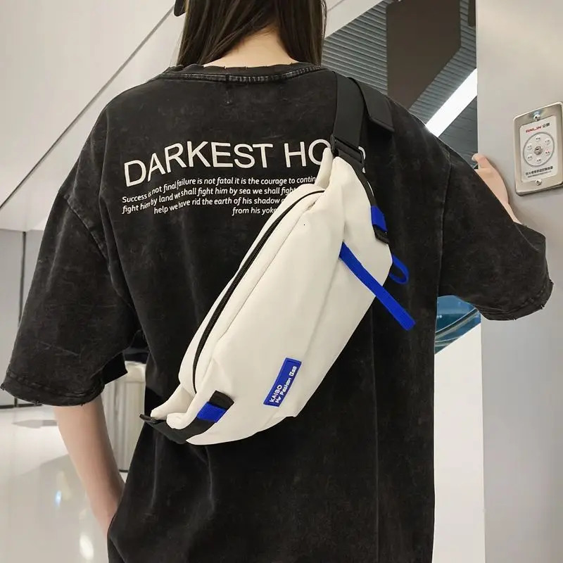 Foufurieux waist bag womens shoulder Fanny bag travel sports womens money belt bag mens fashion banana bag 241031