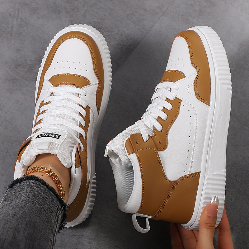 Shoes Women Fashionable Men Comfortable Casual Sports Shoes Lace Up Outdoor Flat Bottom Shoes