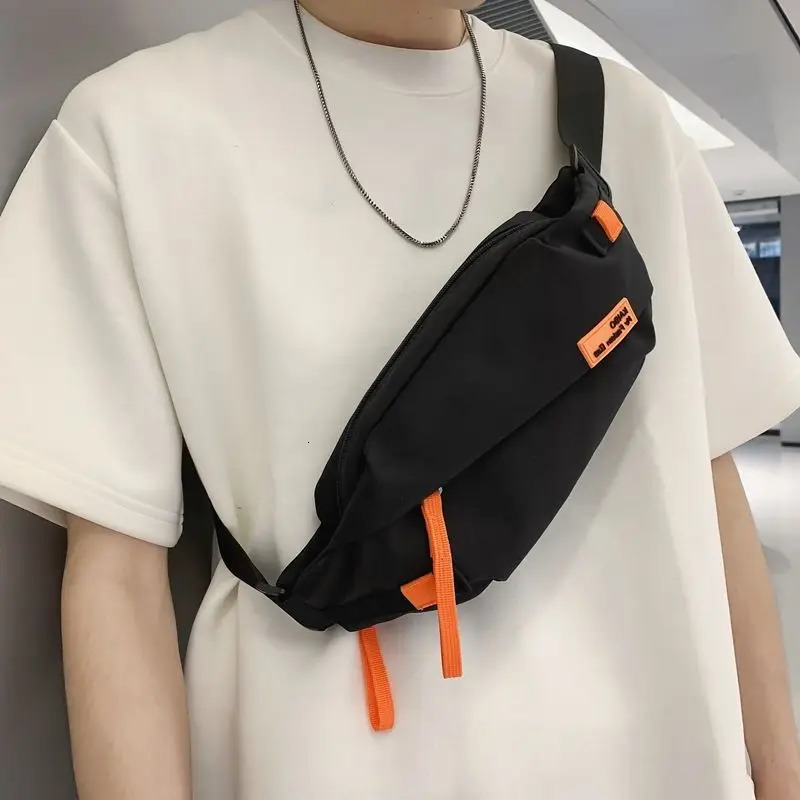 Foufurieux waist bag womens shoulder Fanny bag travel sports womens money belt bag mens fashion banana bag 241031