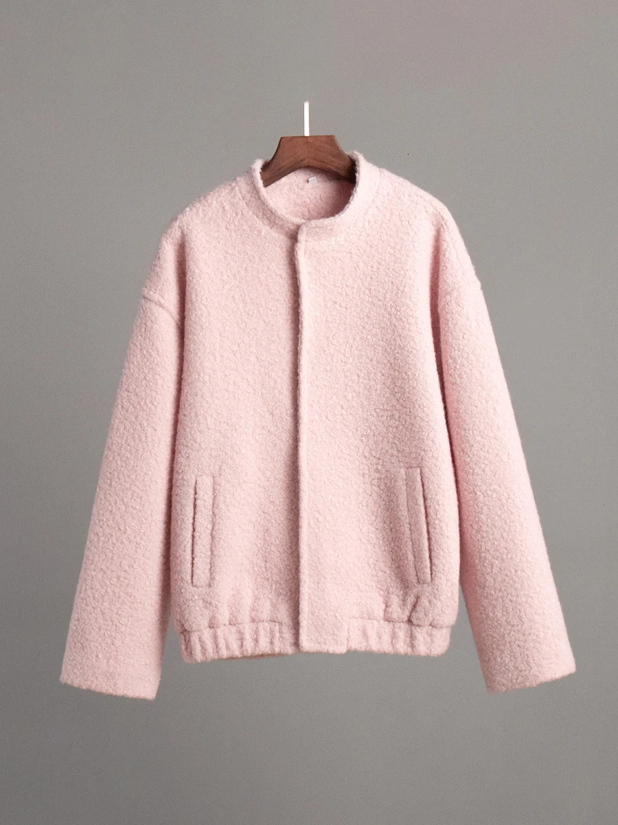 Ladies Plush Faux Fur Parka with Hood Winter Thick Warm Long Sleeve Button Up Fleece Coat Soft Fuzzy Outerwear 241031