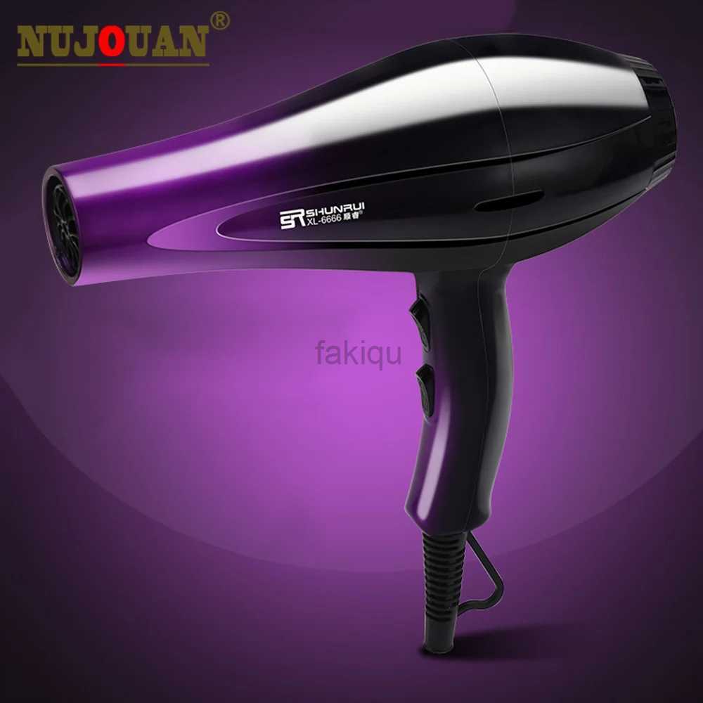 Hair Dryers 220V New Blow Dryer Household High-power 2000W Hair Dryer Electric Hair Dryer Household Salon Hairdressing Blow Canister EU Plug 240401