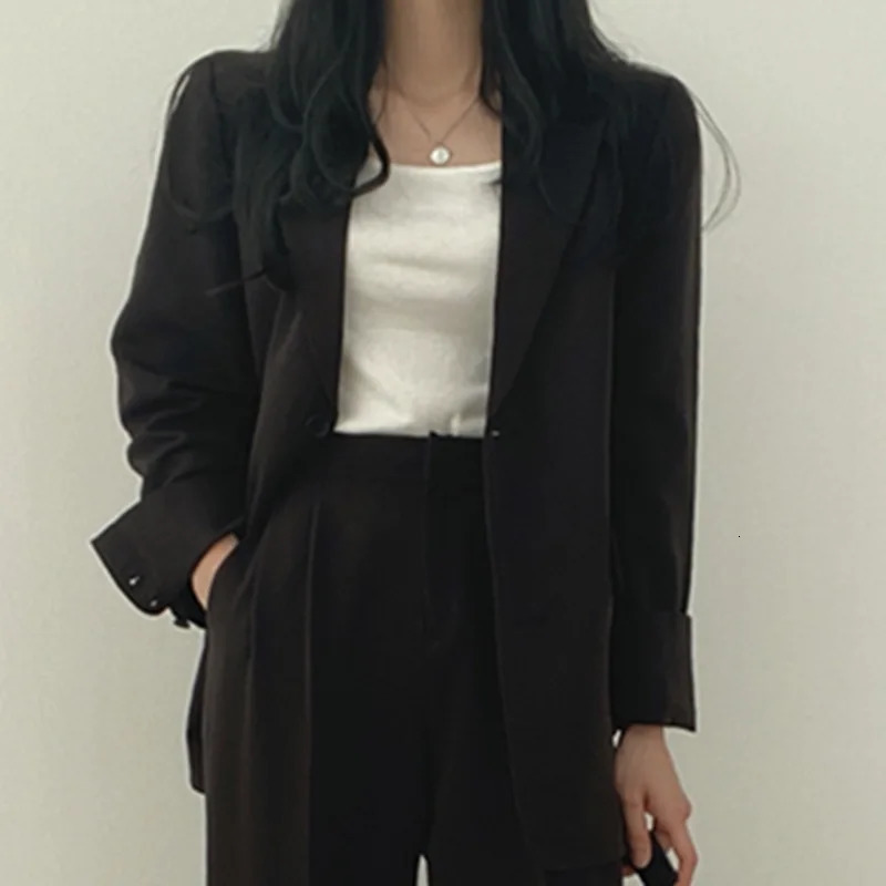 Fall Fashion Long Sleeve Blazer Mujer Pant Sets Blazers Women Casual Womens 2 Piece Outfit Set Suits Outwear 240329
