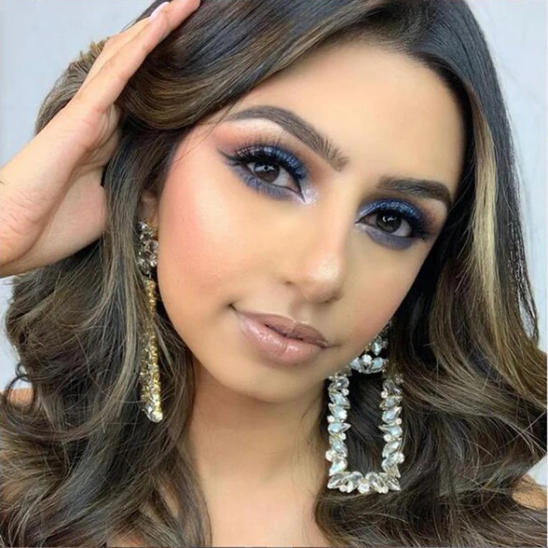 Wholesale rhinestone earrings geometric pendants earrings drop earrings jewelry accessories womens fashion trends earrings Bijoux 241031