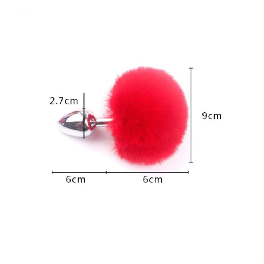 Butt Plug Cute Plush Bunny Tail Sex Toys For Adult Couples Butt Anal Prostate Massager Rabbit Tail Anal Plug Erotic Sex Products 241031