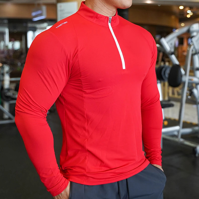 Autumn Compression Long Sleeve Men Running Gym Fitness TShirt Elastic Quick Dry Comfort Sports Bodybuilding Training Shirts 241031