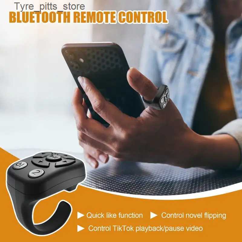 Smart Remote Control Wireless BT Shutter Release Button Mini Fingertip Ring Remote Control Phone Selfie Controller Self-Timer L240910
