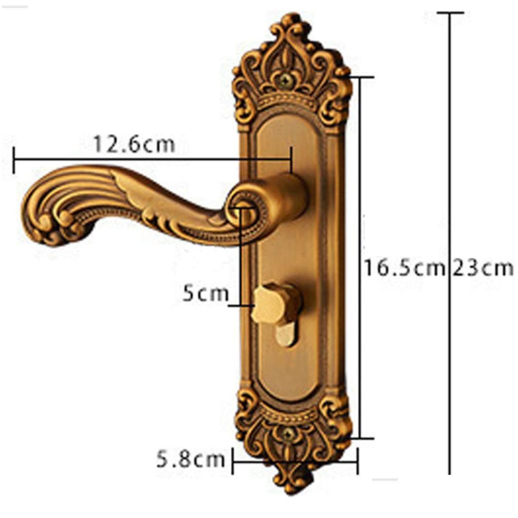 Other & New Vintage Mute Room Aluminum Alloy Interior Door Handle European Style Antitheft Gate Lock Furniture Hardware Drop Delivery Otpuk