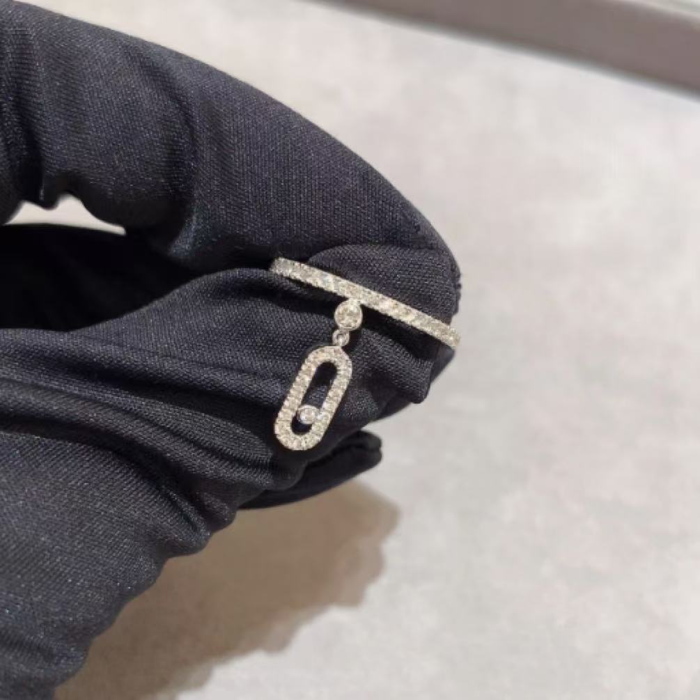 Move Ring New Designer Ring Dynamic Hanging Chain Full Diamond Ring Designer Jewelry Exquisite Rings For Women Single Item Hand Set High Carbon Diamond