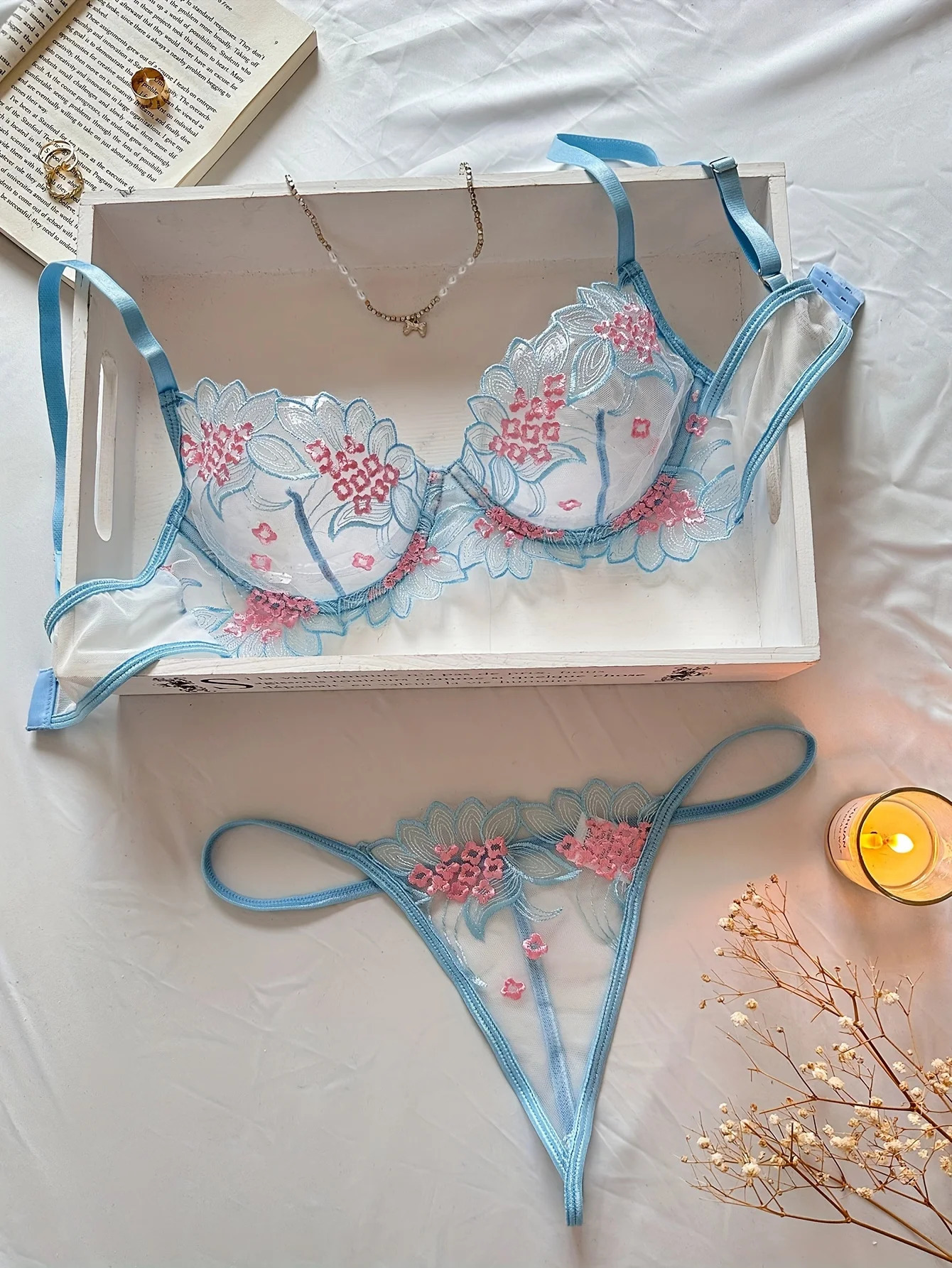 Elegant Honeymoon Gift Sexy Nighty Underwear Set Party Club Night Women Romantic Lingerie Set 241031