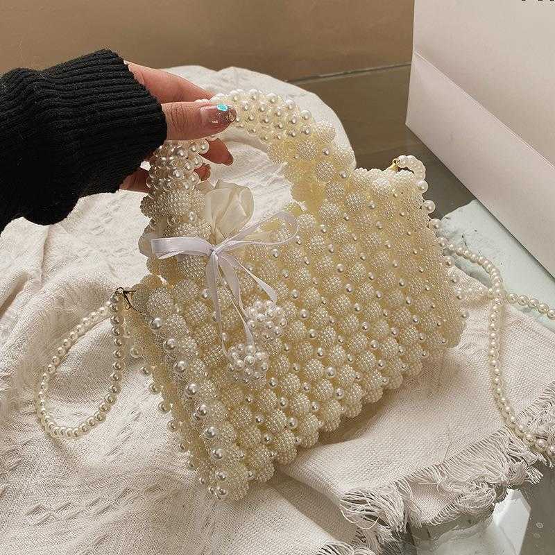 CMM Little Fairy Bag New Fashion Beaded Weaving Handheld Crossbody Stylish Tote Bag