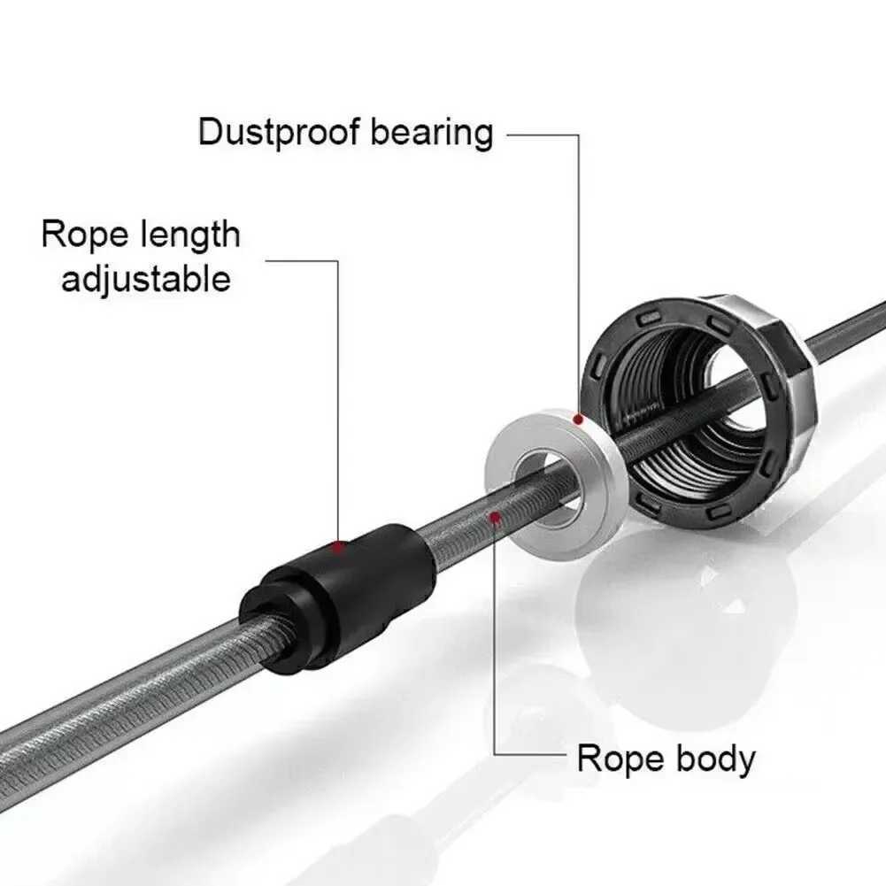 2.8/3-meter jump rope Crossfit Portab fitness equipment aerobic fast wire jump rope boxing yogaW241101