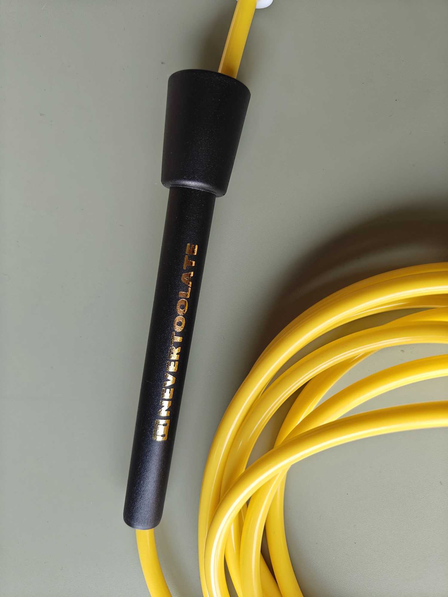 NEVERSTOOLATE New Material Alloy TPU Mix PVC Cold resistant Speed Jump Rope Longer 3.2m Rope Suitable for Crossfit 5.8mm AlloyW241101