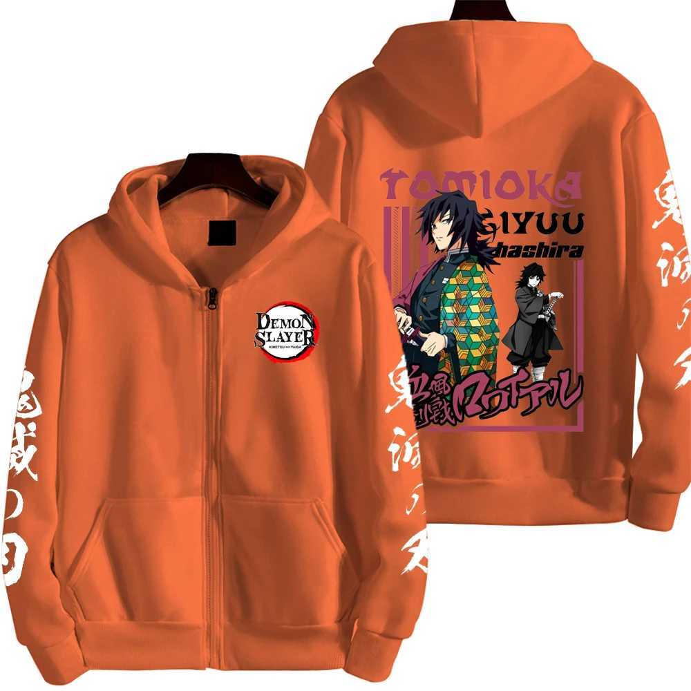 Anime Hooded Sweatshirt Mens Zipper Hoodie Lightweight SpringAutumn Fashion Cartoon Graphic Jacket L251018Q08U