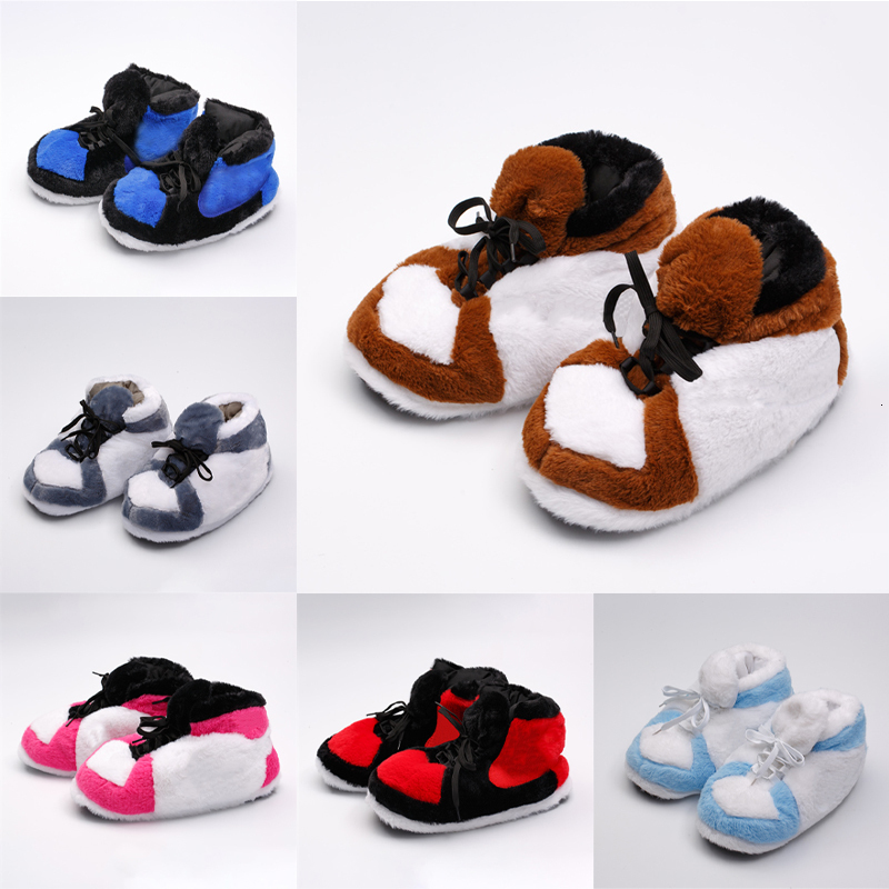 Fashion Fur Slipper Winter Warm Women Cute Home Plush Slipper Cozy Indoor Sneakers Boots 683