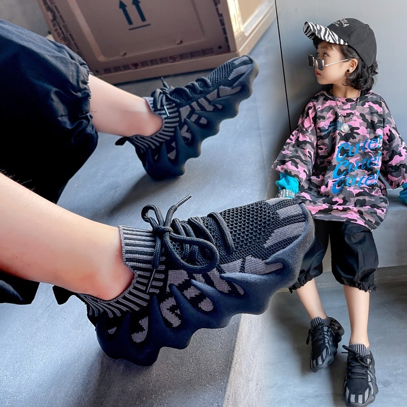 Kids' Breathable Casual Sneakers: Non-Slip Toddler Shoes for Boys & Girls (Sizes 21-37) dh910320090