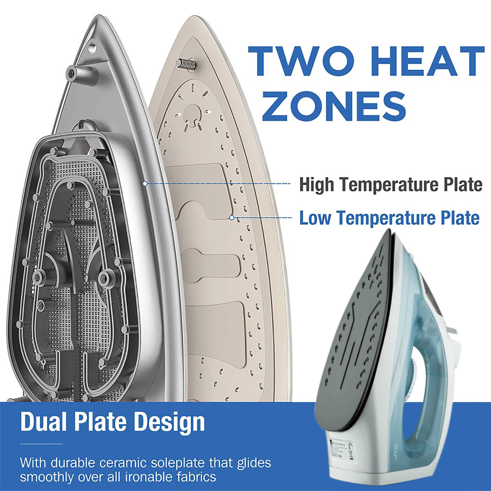 Electric Iron Portable Mini Clothing Steam Iron Clothing Iron Adjustable Ceramic Base Iron Y241101