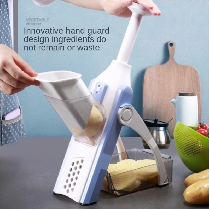 Slicer, Foldable Grater Slicer - Safe Kitchen Gadget for Easy Vegetable Cutting, Makes Perfect Potato Chips and French Fries dh3628137