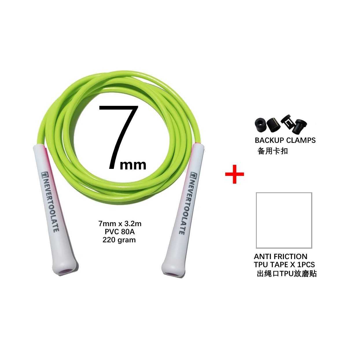 Extra long 3.2-meter rope with a length of 7mm PVC 15.5cm long hand 220g heavy-duty crossfit cross rope hiit jump ropeW241101