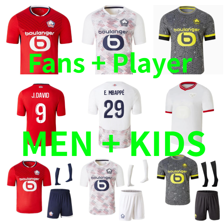 2025 2026 LOSC Lille soccer jerseys Cabella DAVID FONTE BAMBA YAZICI football shirts 25 26 JIKONE T.WEAH L.ARAUJO M.Bayo maillots de foot Adult kids Kit Player version