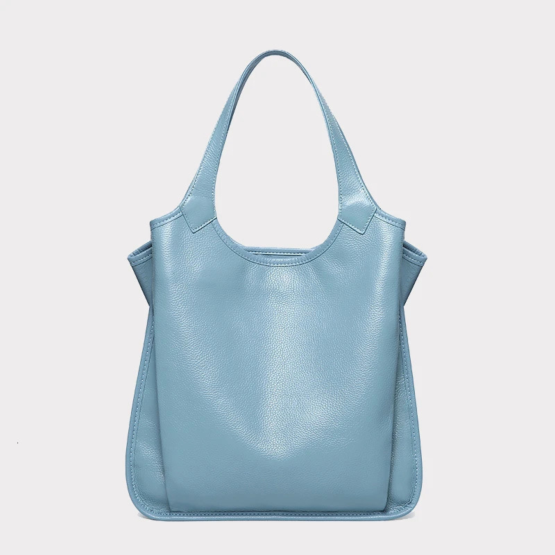 Toptrends 3 Layers Soft Genuine Leather Large Underarm Shoulder Bags For Women ner Office Tote Cowhide Ladies Handbags 241029