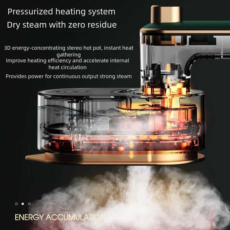 Portable handheld steam iron mini travel fabric iron clothes hanger wrinkle removal lightweight steam engine Y241101