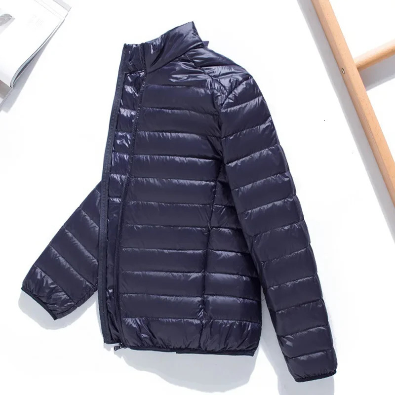 Mens Stand Collar Ultralight Quilted Puffer Jackets 2023 Arrilas Men Ultra Lightweight Packable Warm White Duck Down Coats 241024