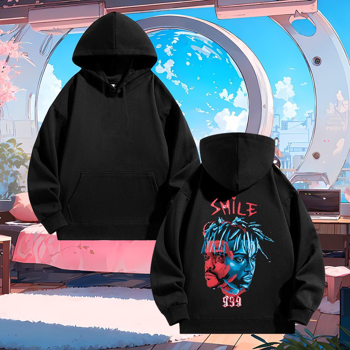 Fashion Unisex Sweatshirts Black Khaki Blue Free Shipping Mens Hoodie Tops Hoody Spring Autumn Velvet Thick Breathable Long Sleeve