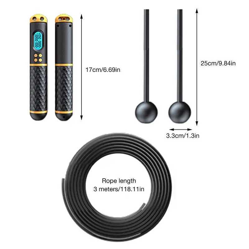 2-in-1 multifunctional speed sliding rope with digital counter professional ball bearings and anti slip manual speed sliding rope accessoriesW241101