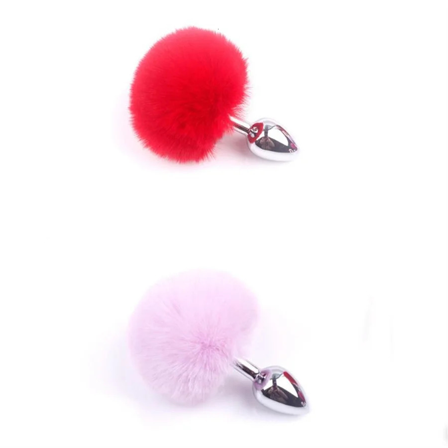 Butt Plug Cute Plush Bunny Tail Sex Toys For Adult Couples Butt Anal Prostate Massager Rabbit Tail Anal Plug Erotic Sex Products 241031