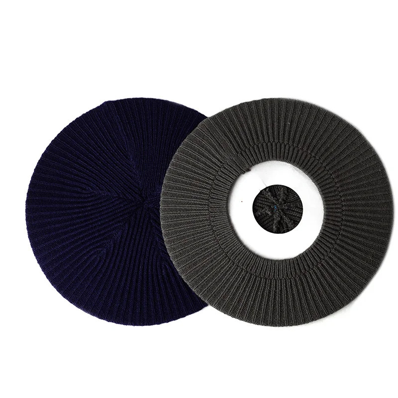 Geebro Womens Fashion Casual Plain Knit Beret Hat Spring Autumn Berets for Women Ladies Elastic Artist Beanie Hats 241031