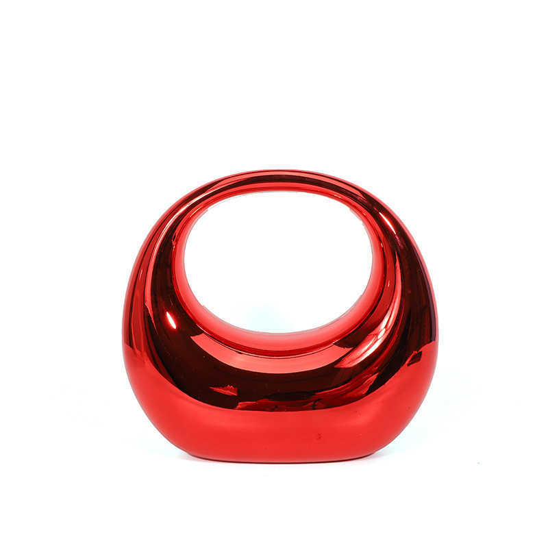 CMM Popular Bag for Women New Fashion Candy Colored and Stylish Wrist Shiny Acrylic Dumpling Bag