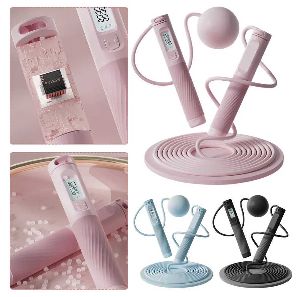 SXHWC skipping rope anti slip counting skipping rope portable digital Fitn skipping rope multifunctional weight lossW241101