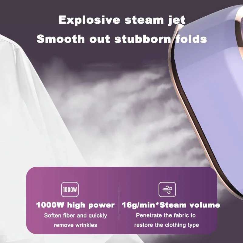 Handheld Foldable Clothing Steam Engine hine Mini Portable He Travel Dry Wet Electric Steam Iron 50ML 33W Y241101