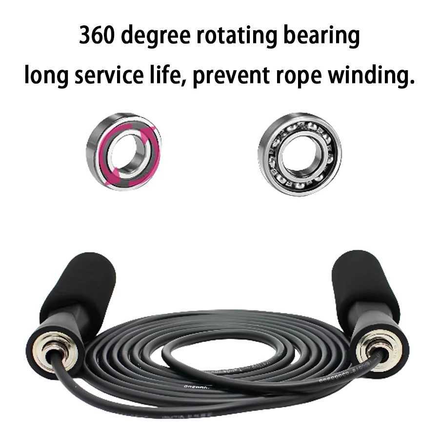 1 piece of adjustable steel wire skipping rope boxing speed jumping training equipment suitable for childrens sports trainingW241101