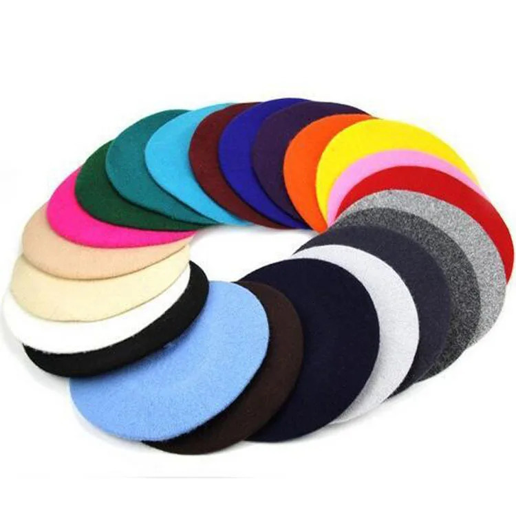 100 Wool Retro Beret Hat Autumn Winter Women British Hepburn stylish Artist Painter Hats Thick Warm Woolen Pumpkin Beanies Cap 241031