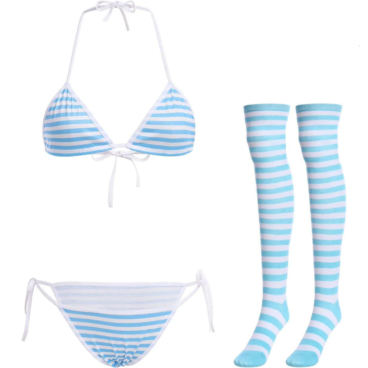 Cute Sexy Anime Lingerie Bra and Panty Set Lolita Cosplay Micro Underwear Suit Kawaii for Women 241031
